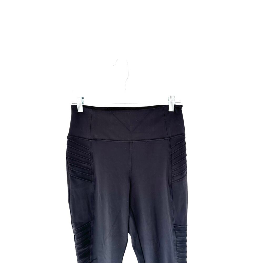 Athleta Black Sculpting Athletic Delancey Moto Tight Leggings‎ Size Medium - Picture 5 of 13